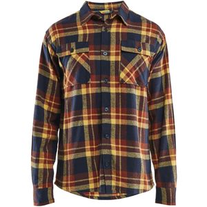 Blåkläder 3288-1168 Overhemd Flanel Gebrand rood/Donker marineblauw maat 4XL
