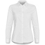 Clique Stretch Shirt L/S Women 027961 - Wit - 34/XS