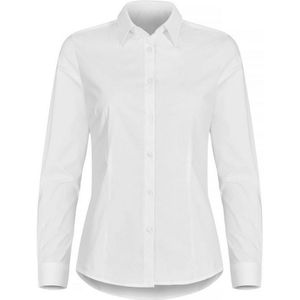 Clique Stretch Shirt L/S Women 027961 - Wit - 34/XS