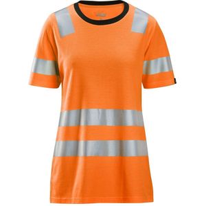 Snickers 2537 High-Vis Klasse 2 Dames T-Shirt High-Vis Oranje maat XS