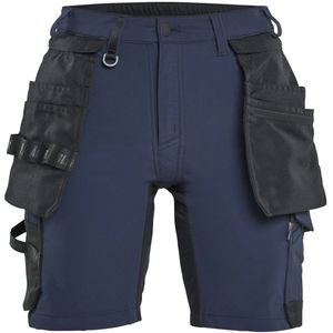 Blåkläder 7124-1645 Dames short 4-weg stretch Donker marineblauw/Zwart maat C52