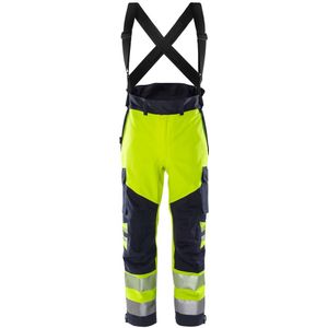 Fristads Flamestat high vis Airtech® shell broek klasse 2 2525 ATHR Hi-Vis Geel/Marineblauw maat S