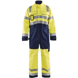 Blåkläder 6373-1804 Overall High Vis Geel/Marineblauw