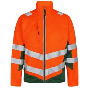 F. Engel 1545 Safety Light Work Jacket Repreve Orange/Green