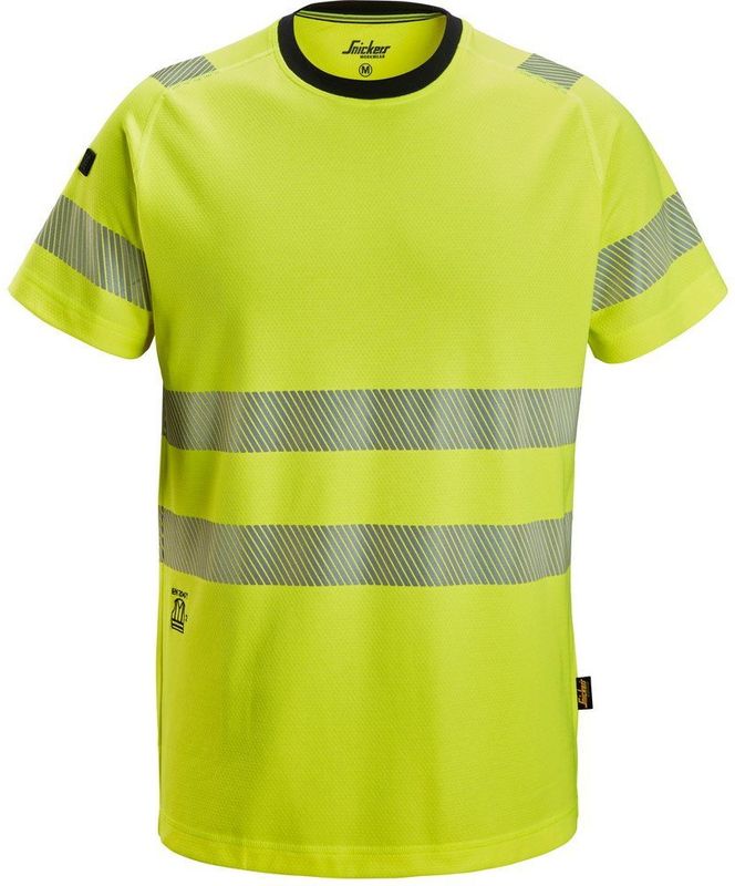 Snickers 2539 High-Vis Klasse 2 T-shirt - Geel High Visbility