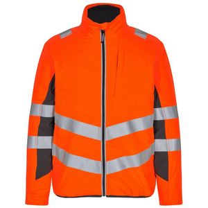 F. Engel 1159 Safety Quilted Inner Jacket Orange/Anthracite