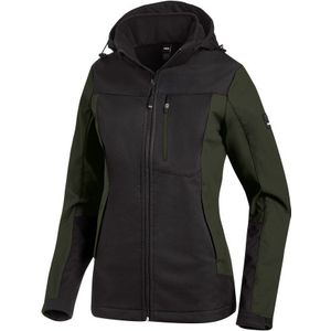 FHB Julia Softshell-Jack Dames Olijf-Zwart maat XS