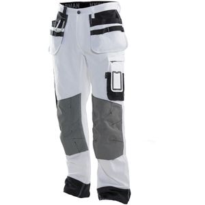 Jobman - 2171 - Werkbroek - Wit/Zwart - Core