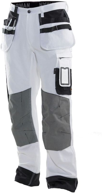 Jobman - 2171 - Werkbroek - Wit/Zwart - Core