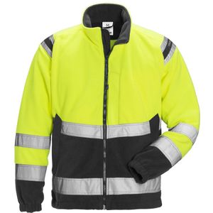 Fristads High vis fleecejack klasse 3 4041 FE Hi-Vis geel/zwart maat 3XL