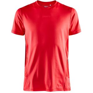 Craft Adv Essence Ss Tee Heren Bright Red maat XS