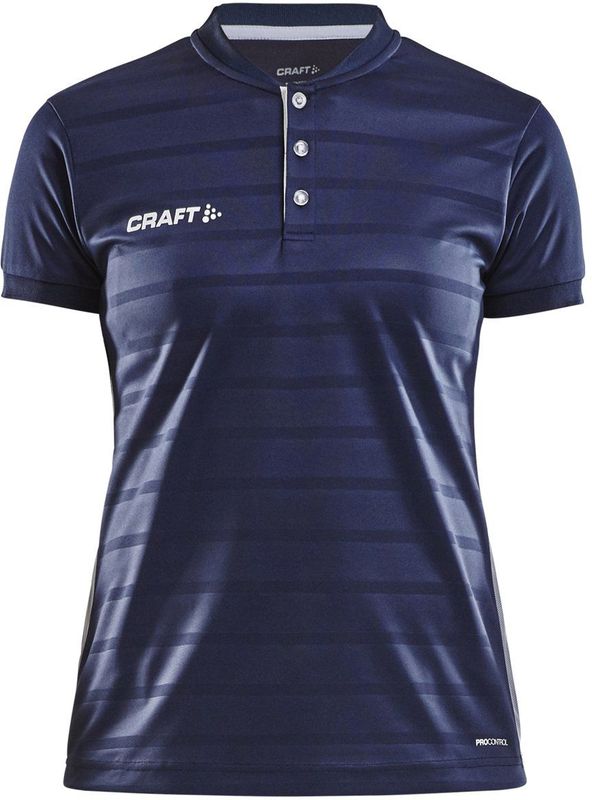 Craft Pro Control Button Jersey Dames Navy/White maat XXL