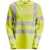 Snickers 2476 ProtecWork Dames T-shirt met Lange Mouwen High-Vis Klasse 3/2 High-Vis Geel maat XS