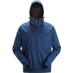 Snickers 8400 Windblocker Stretch Hoodie met halve rits Diepblauw maat XS