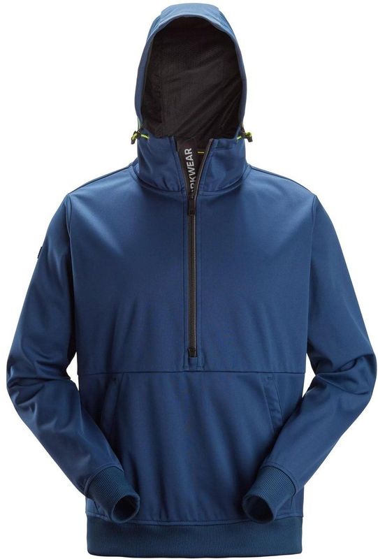 Snickers 8400 Windblocker Stretch Hoodie met halve rits Diepblauw maat XS