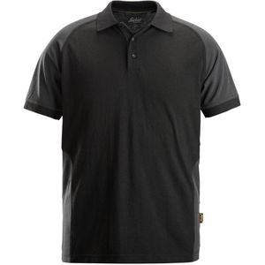 Snickers 2750 Tweekleurig Polo Shirt Zwart/Staalgrijs