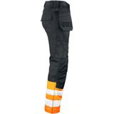 Jobman 2513 Hi-Vis Trousers HP 65251320 - Zwart/Oranje