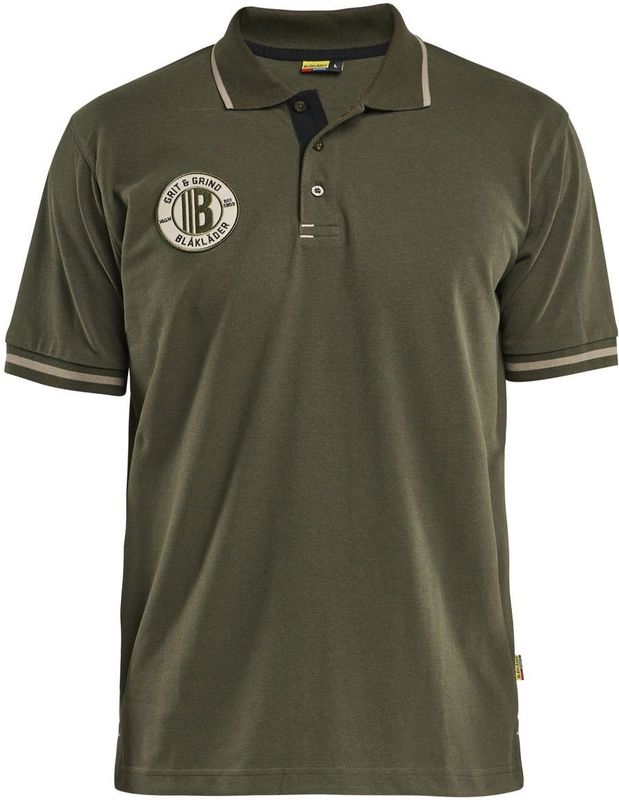 Blåkläder 9402-1050 Poloshirt Grit & Grind Donker Herfstgroen maat 4XL