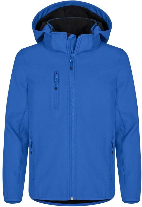 Clique Classic Softshell Jacket Junior Kinderen Kobalt maat 110-120