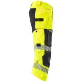 Mascot 19049-711 Driekwart broek met spijkerzakken Hi-Vis Geel/Donkermarine