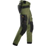 Snickers 6241 AllroundWork, Stretch Werkbroek met Holsterzakken - Khaki Groen