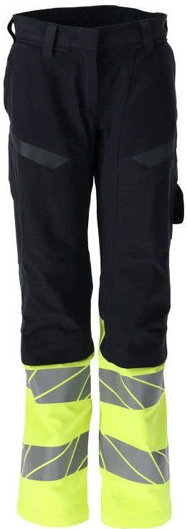 Mascot 21178-284 Dames Broek met kniezakken Donkermarine/Hi-Vis Geel maat 82C52