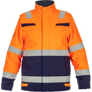 Hydrowear Multinorm Softshell Menorca Fluor Oranje/Marine maat S