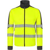 HAVEP 10081 Sweatvest High Visibility+ Fluo Geel/Charcoal maat L