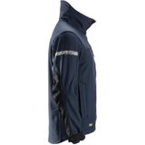 Snickers 1200 AllroundWork Soft Shell Jack Marineblauw/Zwart maat XL