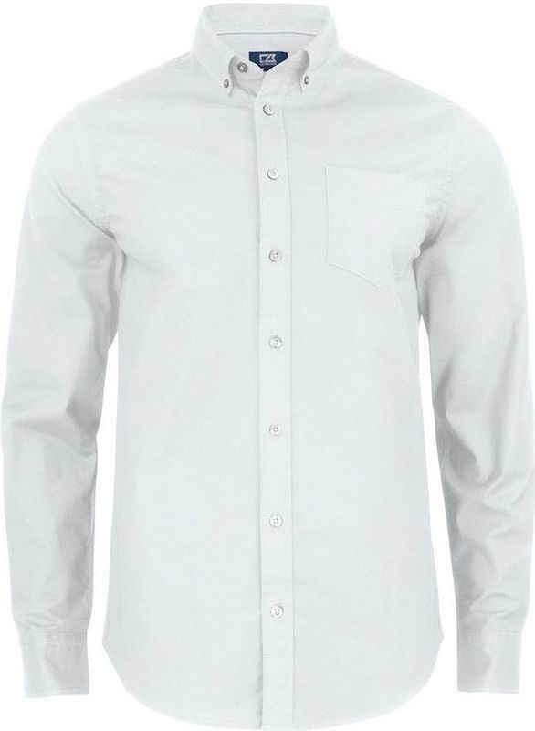 Cutter & Buck - Hansville Shirt - Heren Overhemd - Voorgewassen Stof - Met Borstzak
