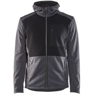 Blåkläder 3540-2533 Hoodie met hele rits Zwart Mêlee maat XS