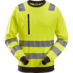 Snickers 8037 AllroundWork High-Vis Sweatshirt Klasse 2/3 High-Vis Geel maat XL