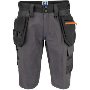 Projob 5562 Full Stretchshort Met Spijkerzakken Heren Grijs maat C58