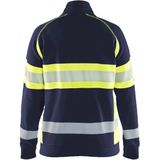 Blåkläder 3505-1158 Dames sweater High Vis Marine/High Vis Geel