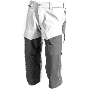 Mascot - 22249-605 - Driekwart Broek - Wit/Steengrijs - ULTIMATE STRETCH-stof, Waterafstotend, Kniezakken