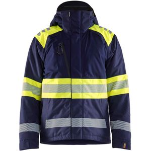 Blåkl�äder 4480-1977 Winterjas High Vis Marine/High Vis Geel maat XS