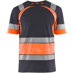 Blåkläder 3421-1030 T-shirt High Vis Medium Grijs/ High Vis Oranje