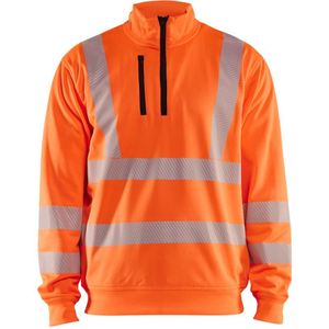 Blåkläder 3564-2538 High Vis Sweatshirt halve rits High Vis Oranje