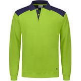 Santino Tesla Polosweater Lime / Real Navy maat S