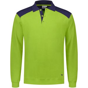 Santino Tesla Polosweater Lime / Real Navy maat S
