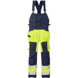 Fristads - High Vis Amerikaanse Overall - Geel/Marineblauw - Klasse 2 - 1014 PLU