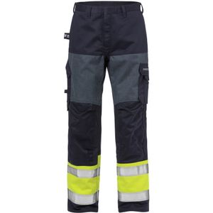 Fristads Flame Hi Vis Broek Klasse 1 2587 Flam - Hi-Vis geel/marineblauw