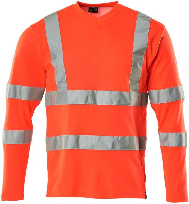 Mascot - 18281-995 - T-shirt - Hi-Vis Rood - Lange Mouwen