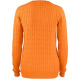 Cutter & Buck Blakely Knitted Sweater Dames Bloed Oranje
