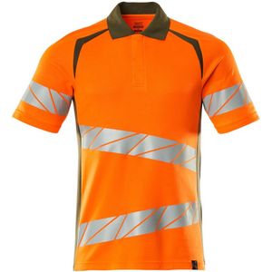 Mascot 19083-771 Poloshirt Hi-Vis Oranje/Mosgroen
