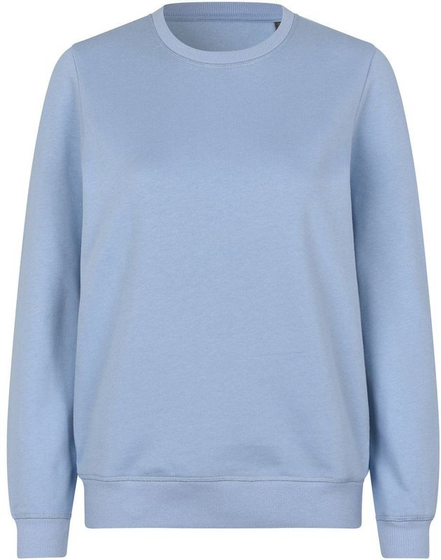 Pro Wear by Id 0683 Sweatshirt biologisch katoen dames Lichtblauw maat XS