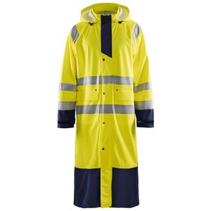 Blåkläder 4325-2000 Regenjas High Vis LEVEL 1 High Vis Geel/Marineblauw maat XXXL