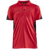 Craft - Pro Control Impact Polo J - Tennisshirt - Bright Red Black
