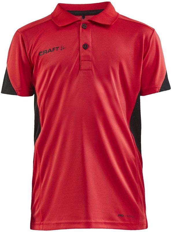 Craft - Pro Control Impact Polo J - Tennisshirt - Bright Red Black