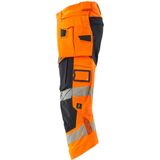 Mascot 19049-711 Driekwart broek met spijkerzakken Hi-Vis Oranje/Donkermarine